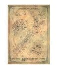 The Hobbit Art Print New Zealand Map of Middle Earth Weta Workshop