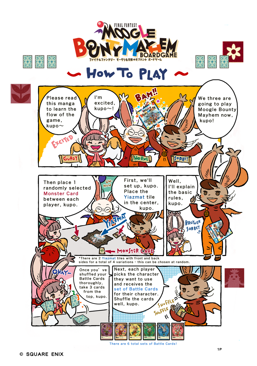 FINAL FANTASY Moogle Bounty Mayhem Board Game