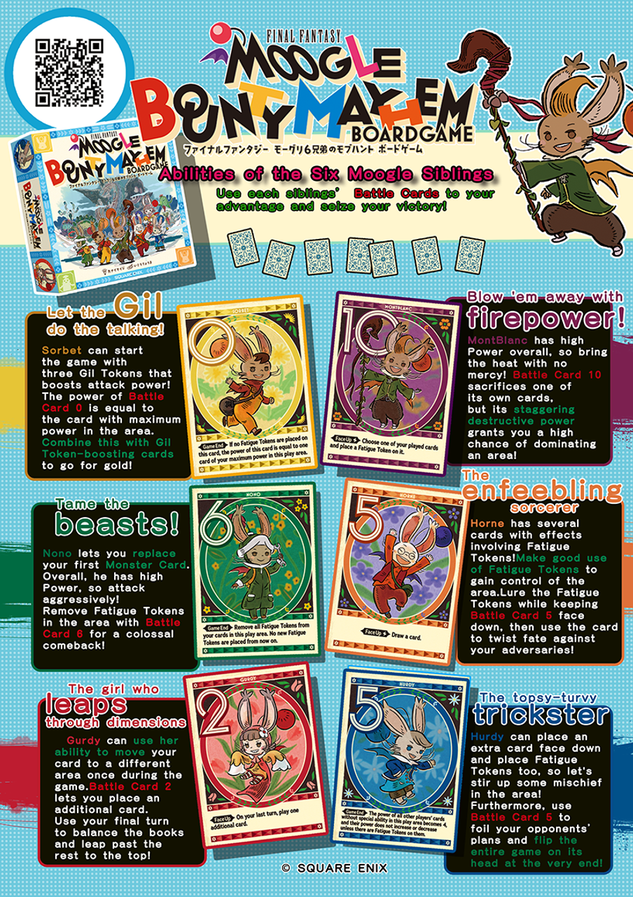 FINAL FANTASY Moogle Bounty Mayhem Board Game