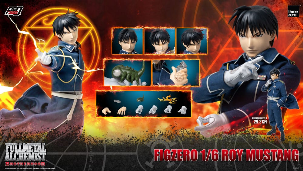 Fullmetal Alchemist Brotherhood Action Figure FigZero Roy Mustang ThreeZero