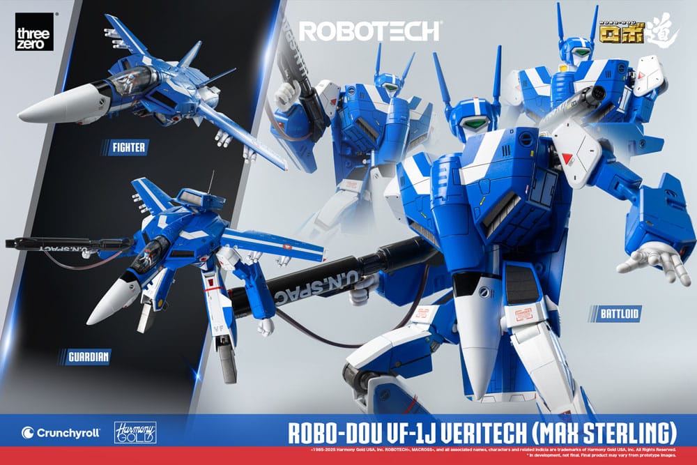Robotech Action Figure ROBO DOU VF 1J Veritech Max Sterling ThreeZero