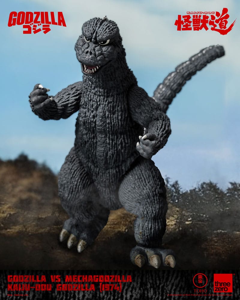 Godzilla vs. Mechagodzilla 1974 Action Figure Kaiju Dou Godzilla 1974 ThreeZero