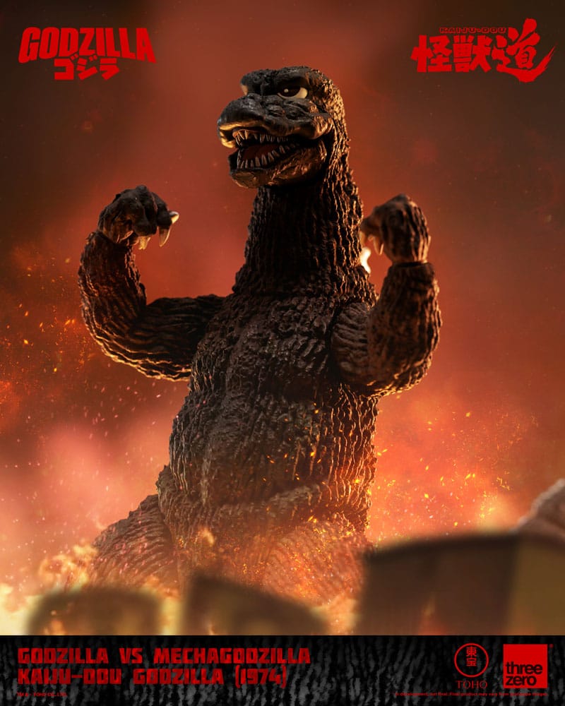 Godzilla vs. Mechagodzilla 1974 Action Figure Kaiju Dou Godzilla 1974 ThreeZero