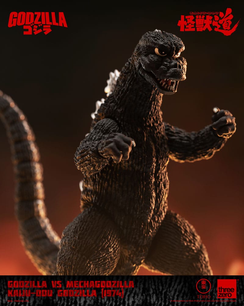 Godzilla vs. Mechagodzilla 1974 Action Figure Kaiju Dou Godzilla 1974 ThreeZero