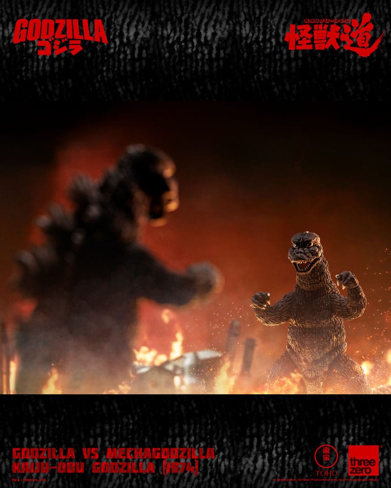 Godzilla vs. Mechagodzilla 1974 Action Figure Kaiju Dou Godzilla 1974 ThreeZero