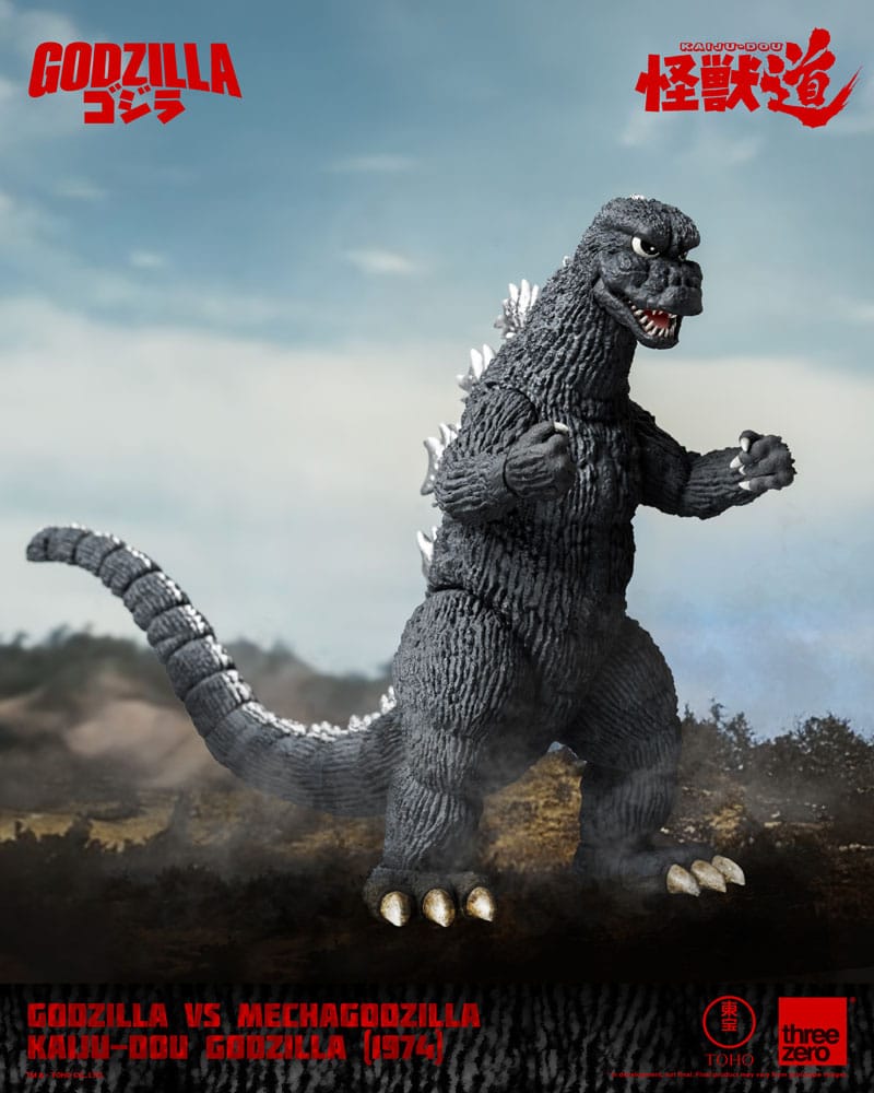 Godzilla vs. Mechagodzilla 1974 Action Figure Kaiju Dou Godzilla 1974 ThreeZero