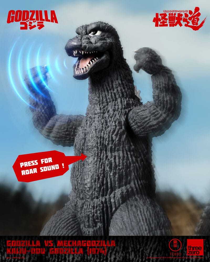 Godzilla vs. Mechagodzilla 1974 Action Figure Kaiju Dou Godzilla 1974 ThreeZero