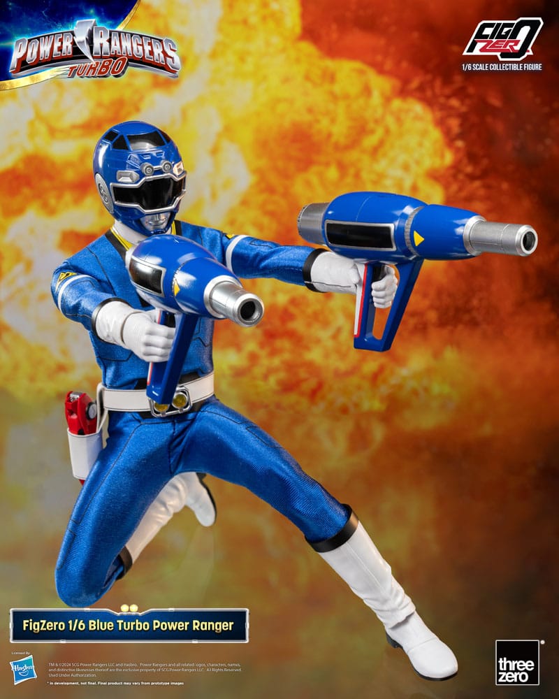 Power Rangers Turbo FigZero Action Figure Blue Turbo Power Ranger ThreeZero