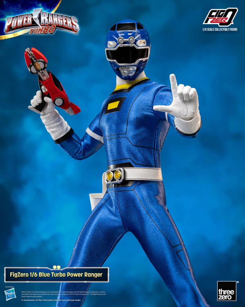 Power Rangers Turbo FigZero Action Figure Blue Turbo Power Ranger ThreeZero