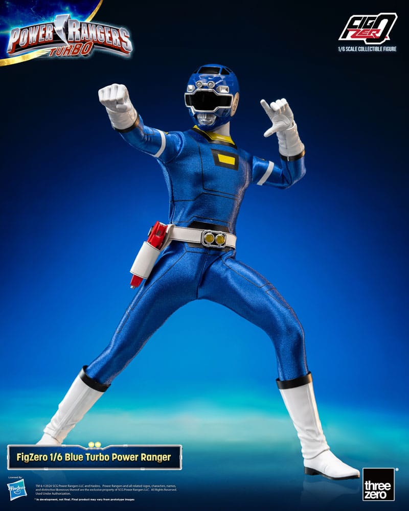 Power Rangers Turbo FigZero Action Figure Blue Turbo Power Ranger ThreeZero