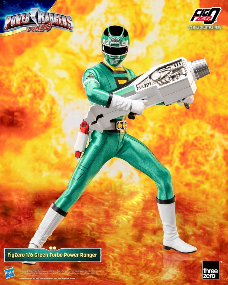 Power Rangers Turbo FigZero Action Figure Green Turbo Power Ranger ThreeZero