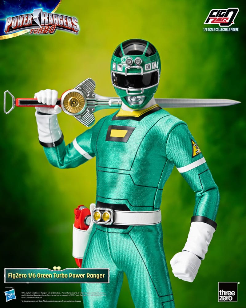 Power Rangers Turbo FigZero Action Figure Green Turbo Power Ranger ThreeZero