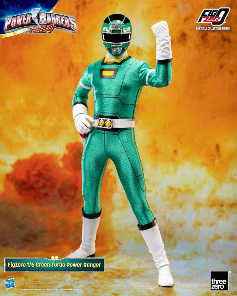Power Rangers Turbo FigZero Action Figure Green Turbo Power Ranger ThreeZero