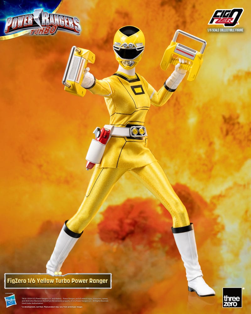 Power Rangers Turbo FigZero Action Figure Yellow Turbo Power Ranger ThreeZero