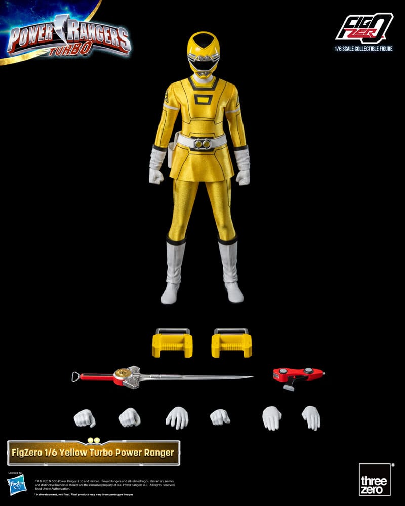 Power Rangers Turbo FigZero Action Figure Yellow Turbo Power Ranger ThreeZero