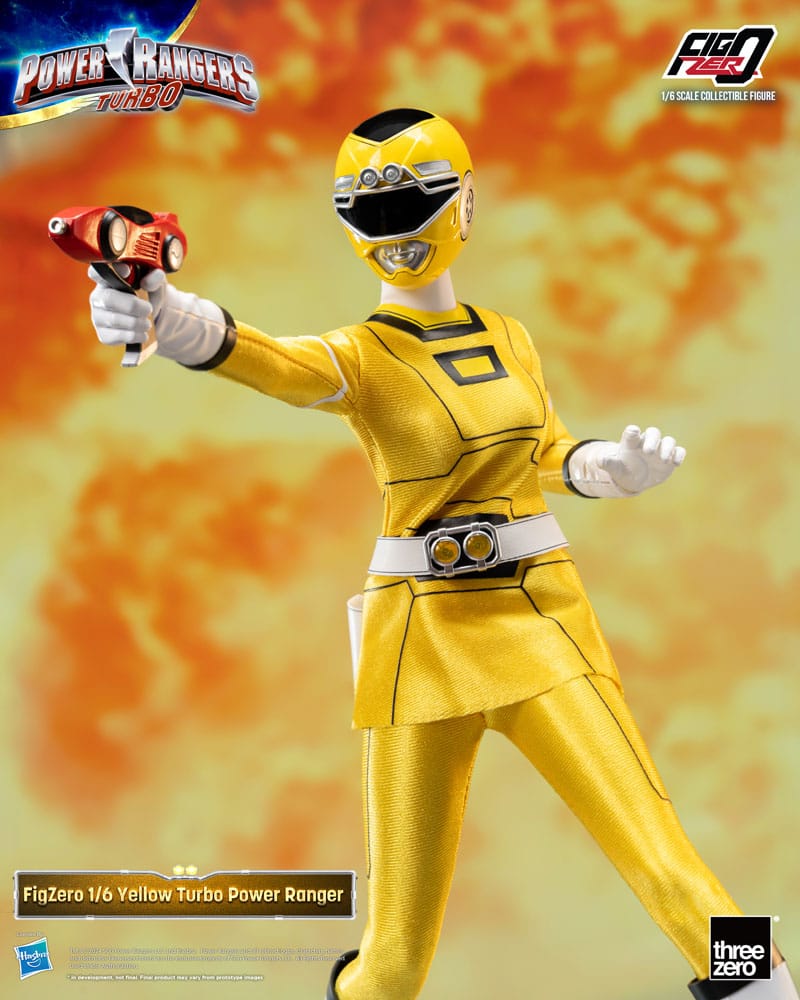 Power Rangers Turbo FigZero Action Figure Yellow Turbo Power Ranger ThreeZero