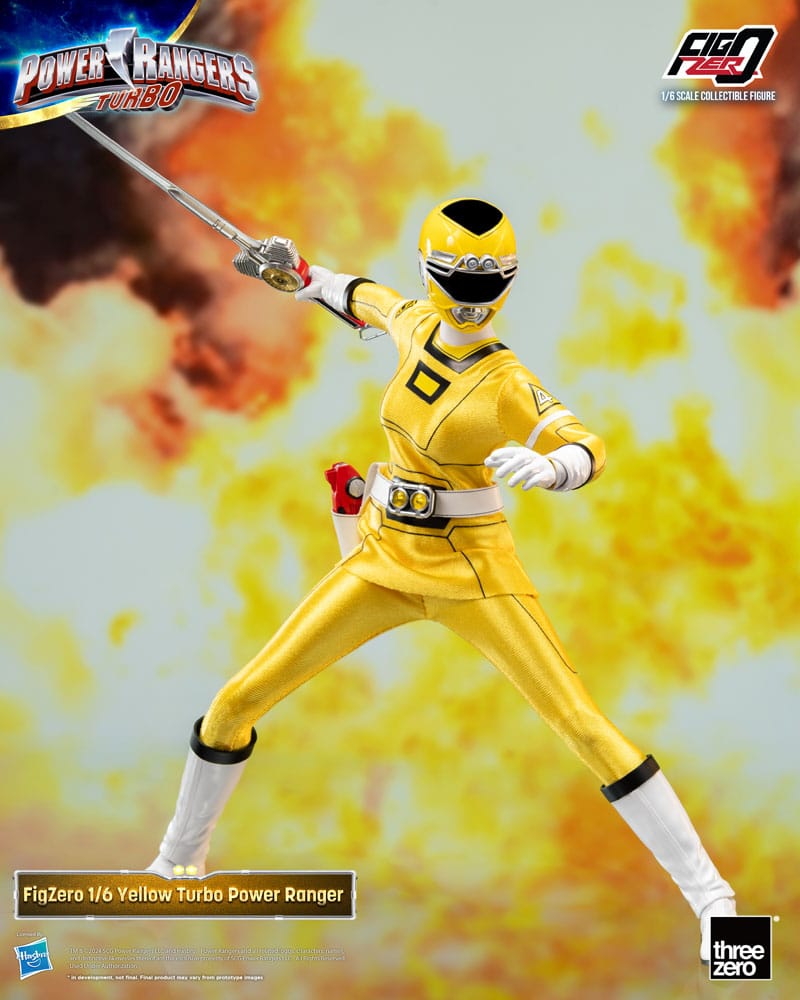 Power Rangers Turbo FigZero Action Figure Yellow Turbo Power Ranger ThreeZero
