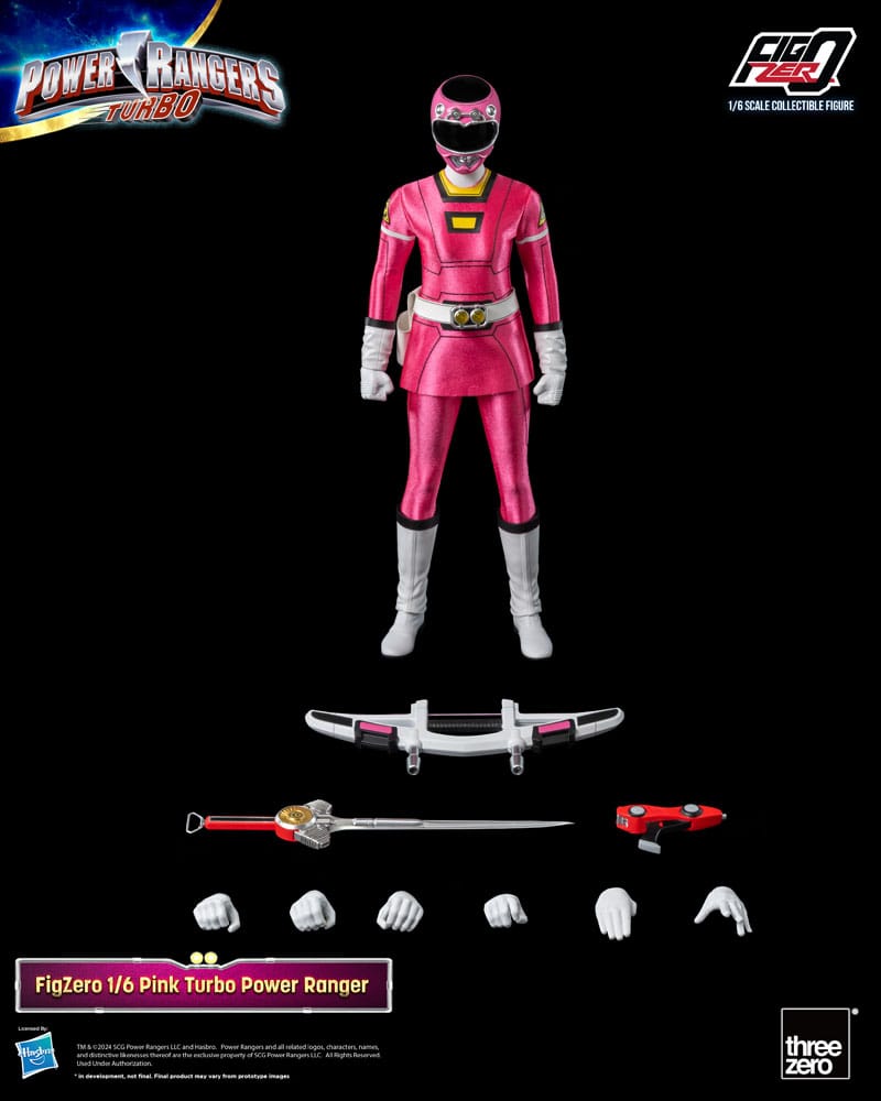 Power Rangers Turbo FigZero Action Figure Pink Turbo Power Ranger ThreeZero