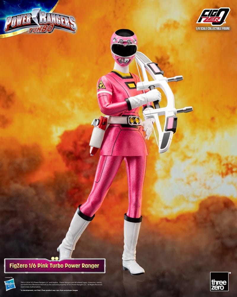 Power Rangers Turbo FigZero Action Figure Pink Turbo Power Ranger ThreeZero