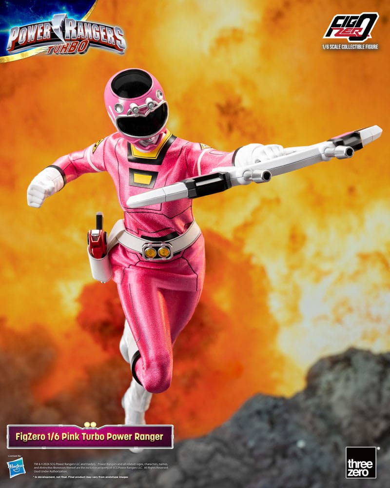 Power Rangers Turbo FigZero Action Figure Pink Turbo Power Ranger ThreeZero