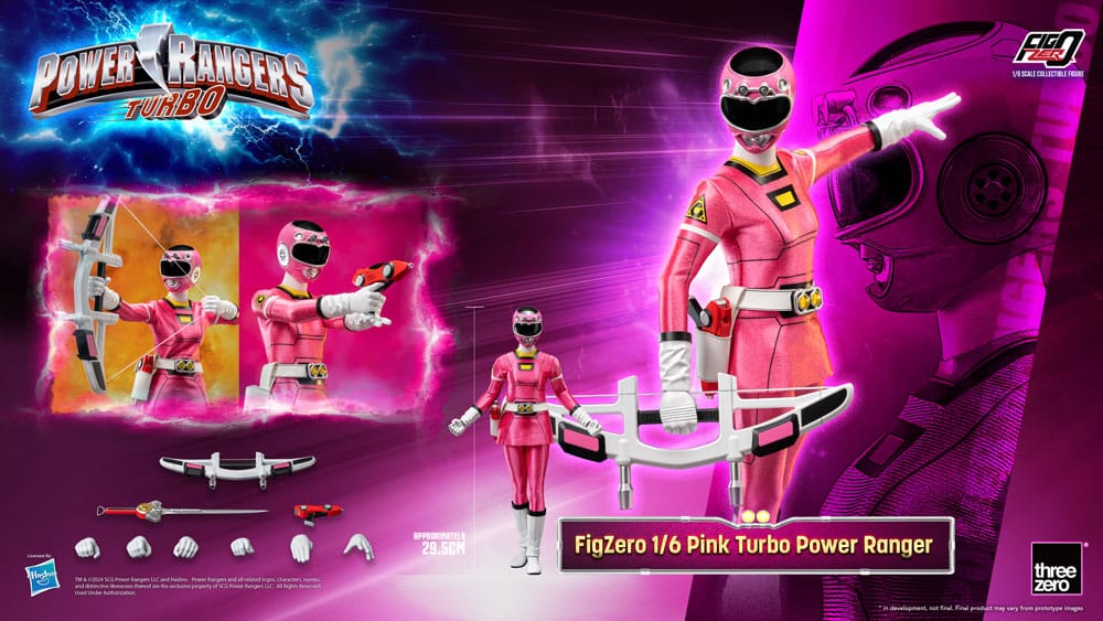 Power Rangers Turbo FigZero Action Figure Pink Turbo Power Ranger ThreeZero