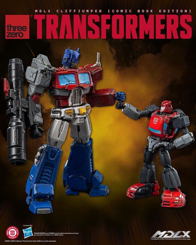 Transformers MDLX Action Figure Cliffjumper Comic Book Edition ThreeZero