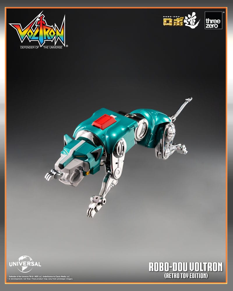Voltron Defender of the Universe Robo Dou Action Figure Voltron Retro Toy Edition ThreeZero
