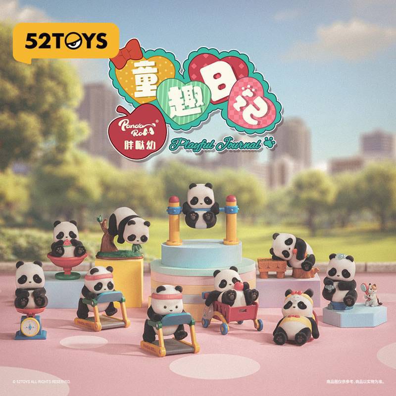 Panda Roll Blind Box Figures Assortment Playful Journal 8 52TOYS