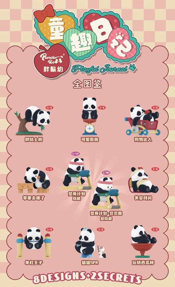 Panda Roll Blind Box Figures Assortment Playful Journal 8 52TOYS
