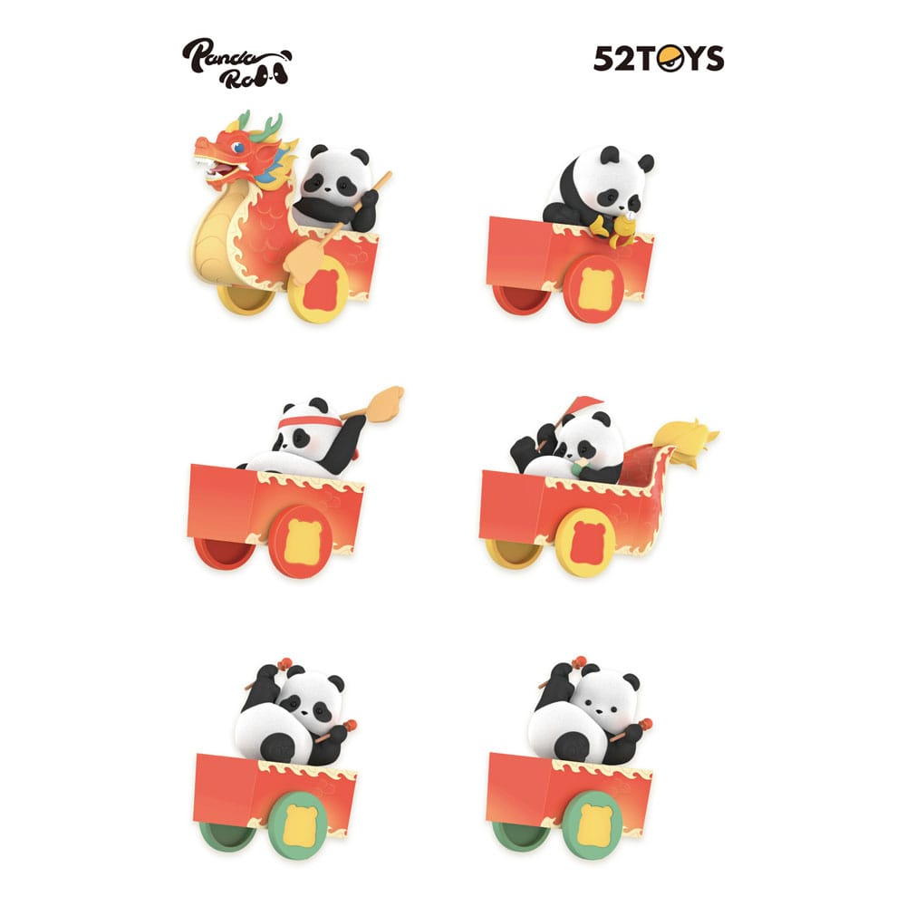 Panda Roll Blind Box Figures Assortment Dragon Boat Racing 4 52TOYS