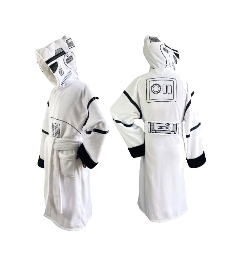 Star Wars Original Stormtrooper Fleece Bathrobe Stormtrooper White AAA Merchandise