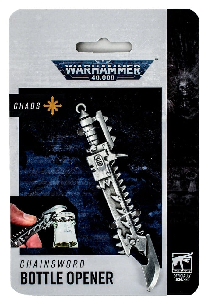 Warhammer 40 000 Bottle Opener Chaos Chainsword AAA Merchandise