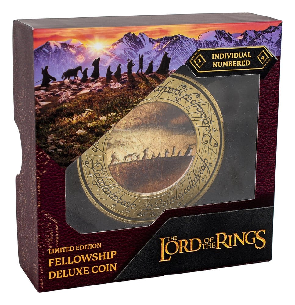 Lord of the Rings Coin with Display Stand The Fellowship AAA Merchandise