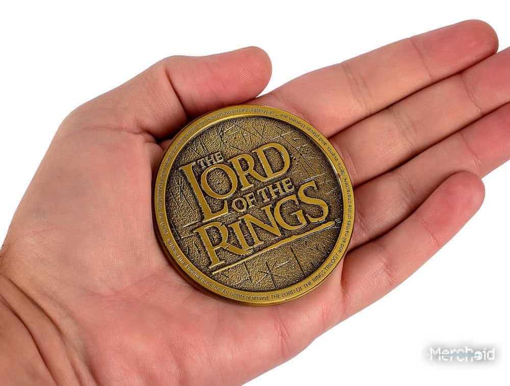 Lord of the Rings Coin with Display Stand The Fellowship AAA Merchandise
