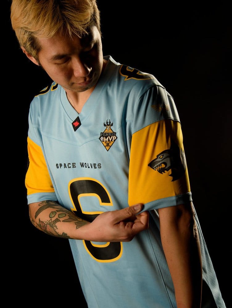Warhammer 40 000 Sports Jersey Shirt Space Wolves L AAA Merchandise