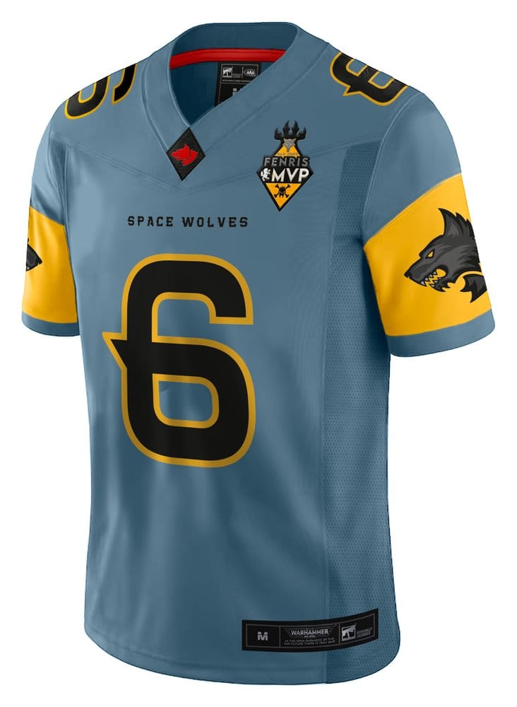 Warhammer 40 000 Sports Jersey Shirt Space Wolves M AAA Merchandise