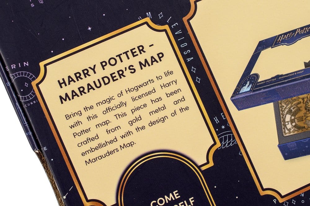 Harry Potter Replica Marauder's Map Metal Map AAA Merchandise