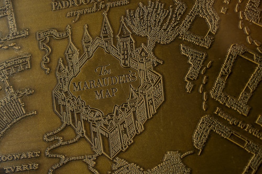 Harry Potter Replica Marauder's Map Metal Map AAA Merchandise
