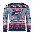 Lilo & Stitch Christmas Sweater Stitch Aloha Christmas Size L AAA Merchandise