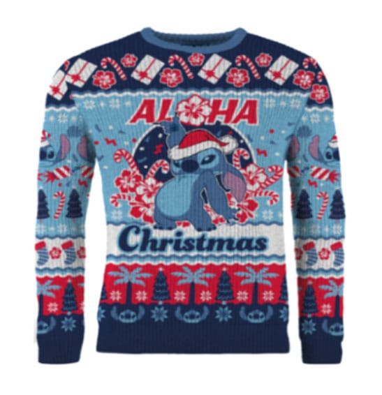 Lilo & Stitch Christmas Sweater Stitch Aloha Christmas Size L AAA Merchandise