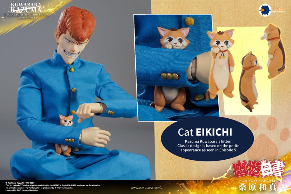 Yu Yu Hakusho Action Figure Kazuma Kuwabara Luxury Version Asmus Collectible Toys