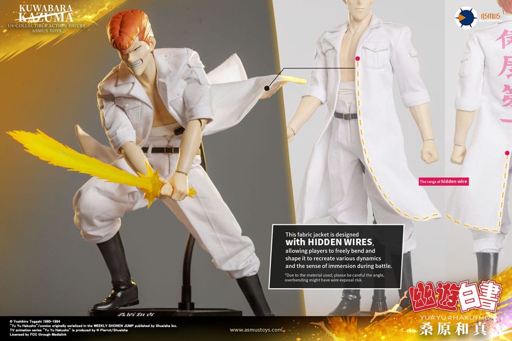 Yu Yu Hakusho Action Figure Kazuma Kuwabara Luxury Version Asmus Collectible Toys