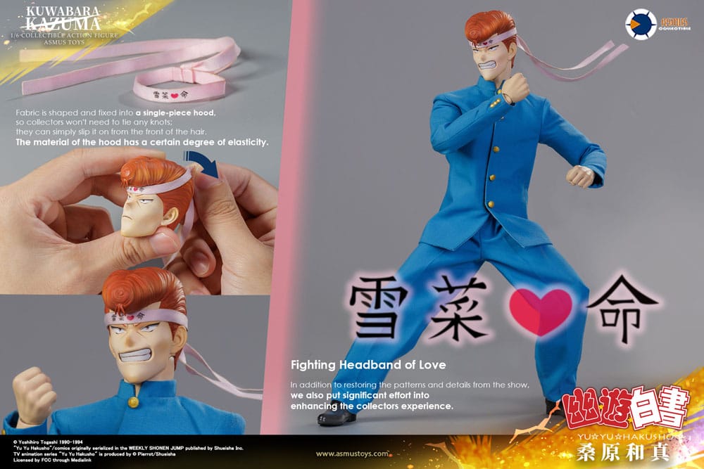Yu Yu Hakusho Action Figure Kazuma Kuwabara Luxury Version Asmus Collectible Toys