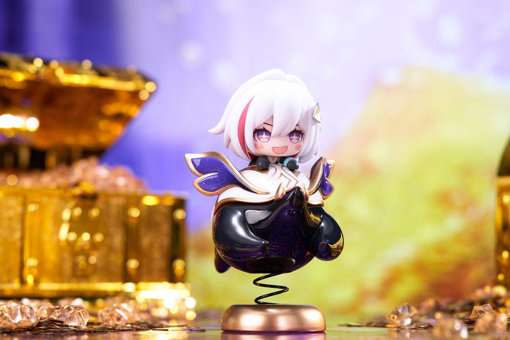 Honkai Star Rail Hu Tao Chibi Topaz & Numby Chibi Chara Yurayura Stand APEX