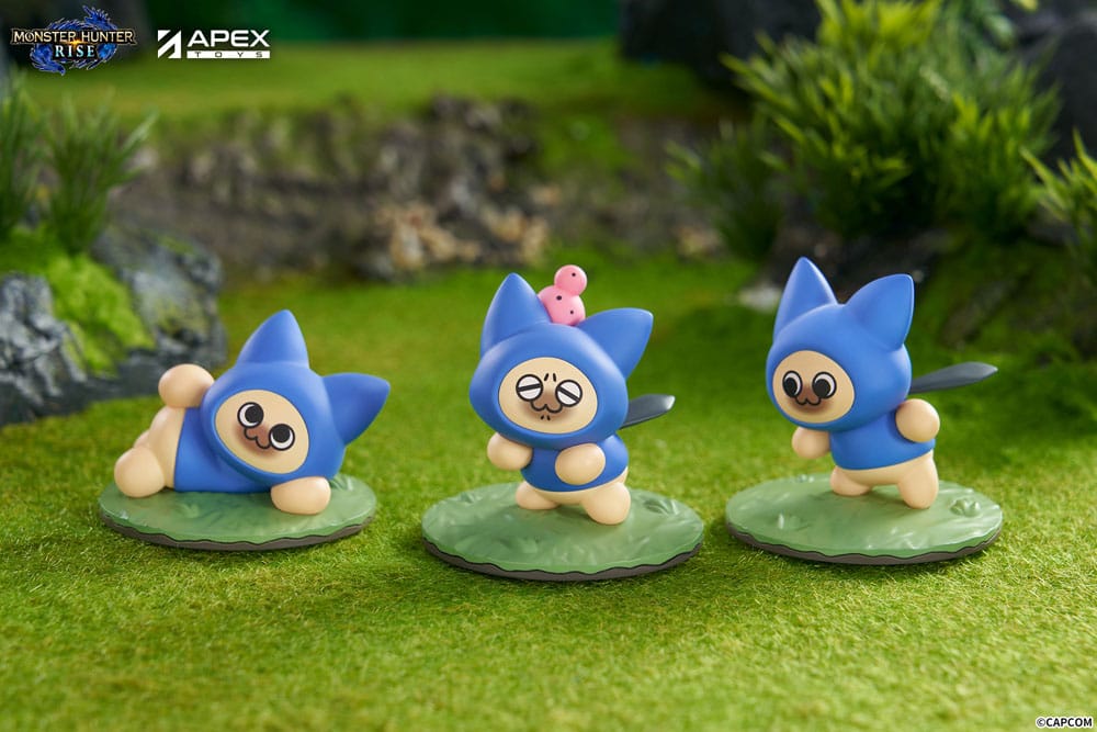 Monster Hunter Rise Trading Figure 6 Pack Felyne Cat APEX
