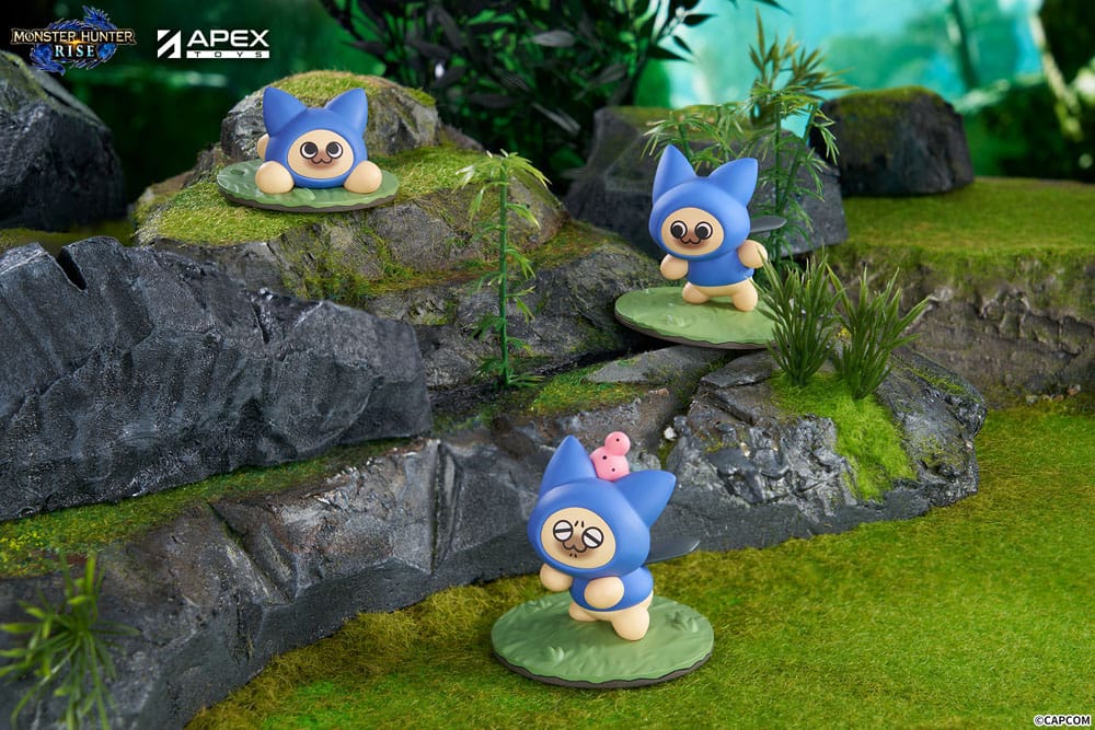 Monster Hunter Rise Trading Figure 6 Pack Felyne Cat APEX