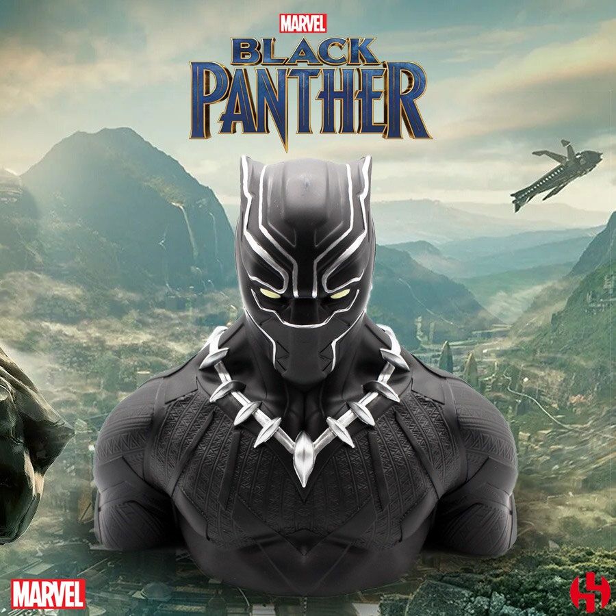 Marvel Comics Coin Bank Black Panther Wakanda Deluxe Semic