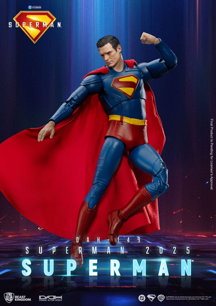 Superman 2025 Action Figure Superman & Krypto Beast Kingdom Toys