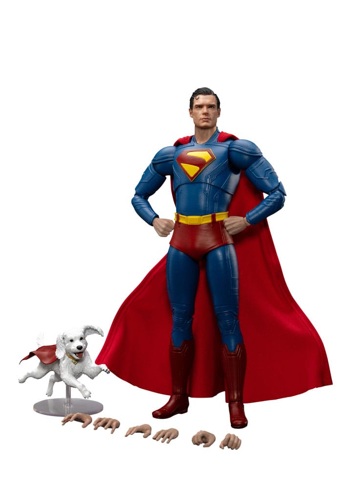 Superman 2025 Action Figure Superman & Krypto Beast Kingdom Toys