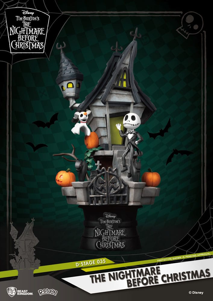 Nightmare before Christmas D Stage PVC Diorama Jack's Haunted House Beast Kingdom Toys